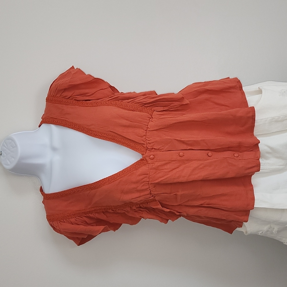 Orange blouse size M